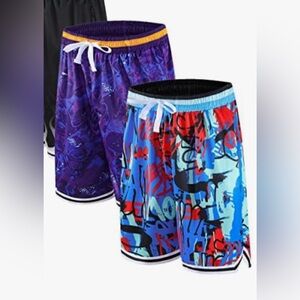 Men's Multicolor basketball Shorts